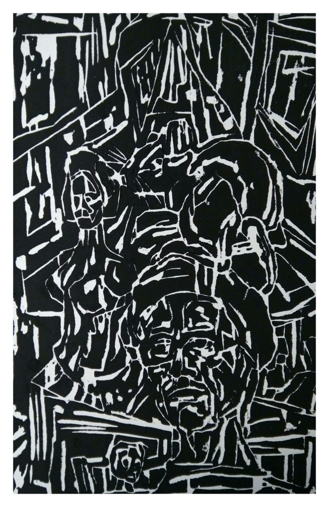 Gravure sur bois (30x45).