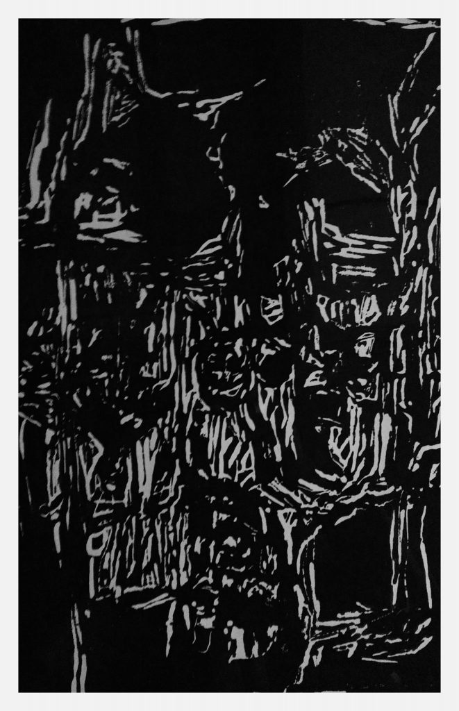 Gravure sur bois (30x45).