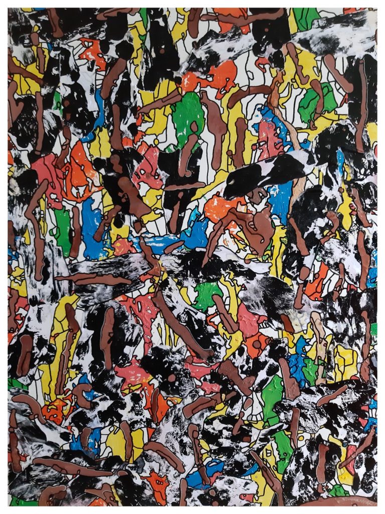Acrylique sur toile.